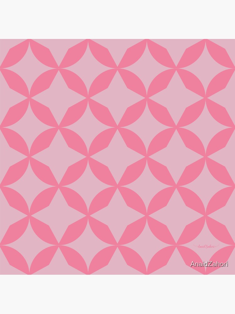 Imagen 3 de 3, Pegatina con la obra Geometric Rosa, diseñada y vendida por AnaidZahori.