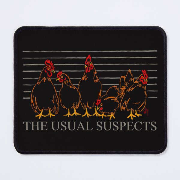Item preview, The Usual Suspects - Chickens designed and sold by The Wonky Doodler.