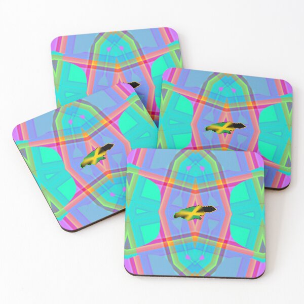 Item preview,  UNFORGETTABLE WEST INDIES CHRISTMAS SOUVENIRS - UNIQUE ABSTRACT CARIBBEAN GEOMETRIC PATTERN - GREATJAMAICAN VIBES FLAG INSPIRATION designed and sold by Ralek.