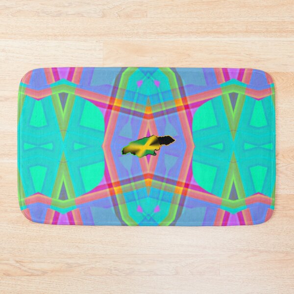 Item preview,  UNFORGETTABLE WEST INDIES CHRISTMAS SOUVENIRS - UNIQUE ABSTRACT CARIBBEAN GEOMETRIC PATTERN - GREATJAMAICAN VIBES FLAG INSPIRATION designed and sold by Ralek.
