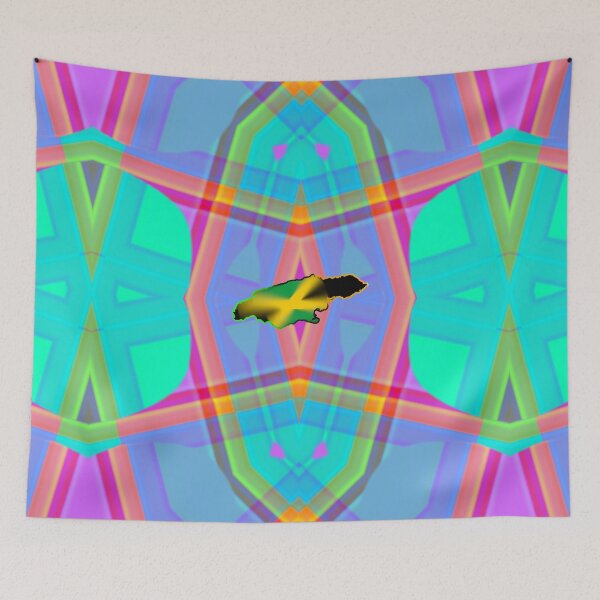 Item preview,  UNFORGETTABLE WEST INDIES CHRISTMAS SOUVENIRS - UNIQUE ABSTRACT CARIBBEAN GEOMETRIC PATTERN - GREATJAMAICAN VIBES FLAG INSPIRATION designed and sold by Ralek.