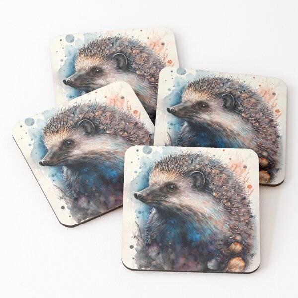Item preview, Watercolour Hedgehog designed and sold by NattyCorvus.