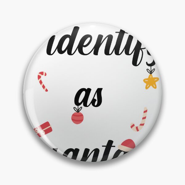Item preview, i identify as santa Sticker cute funny gift for christmas designed and sold by yxmi21.