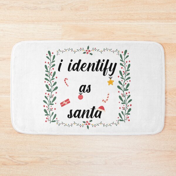 Item preview, i identify as santa Sticker cute funny gift for christmas designed and sold by yxmi21.