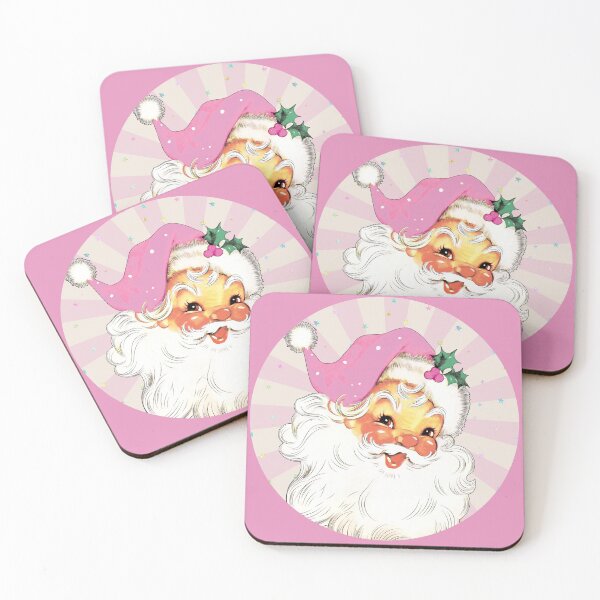 Item preview, Retro Vintage Pink Santa Claus  designed and sold by All-The-Tees.