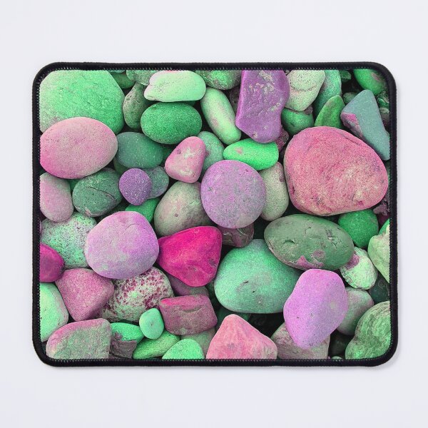 Item preview, Pink And Green Space Pebbles, Digitally Altered Photograph Of Pebbles designed and sold by TrulyEpoque.