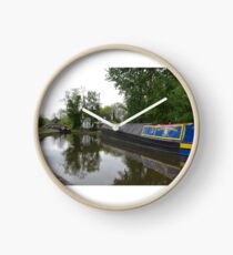 Classic English canal scene Clock