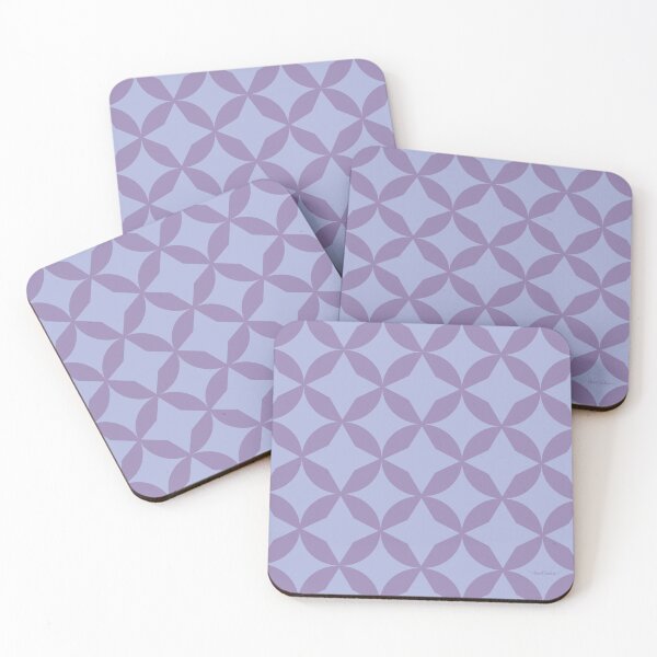 Geometric Lila Posavasos (lote de 4)
