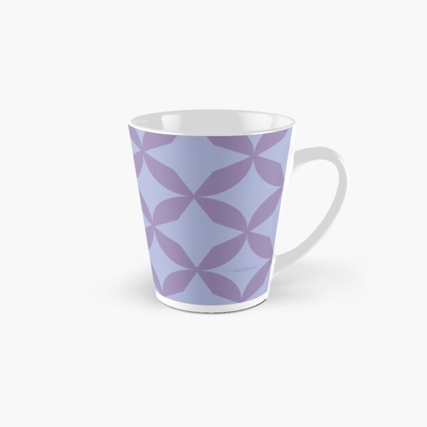 Geometric Lila Taza cónica