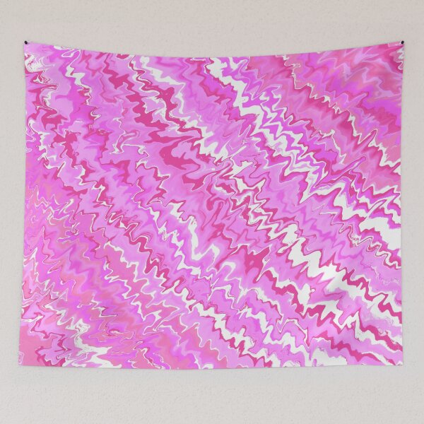 Item preview, Modern Liquid Swirl Abstract Pattern Vibrant Neon Pink, Pink Tones Multicolor Design designed and sold by theprintedclub.