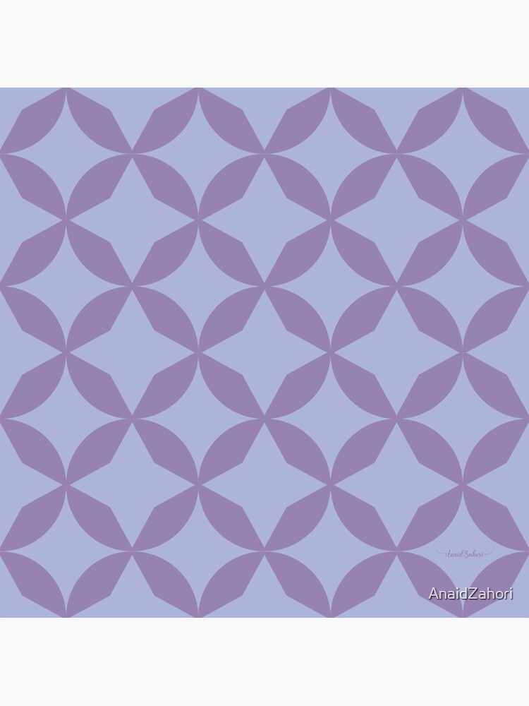 Imagen 3 de 3, Pegatina con la obra Geometric Lila, diseñada y vendida por AnaidZahori.