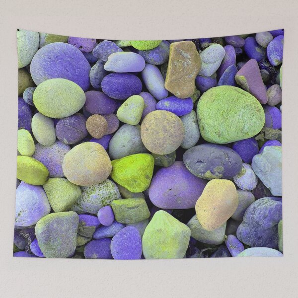 Item preview, Green And Purple Space Pebbles, Digitally Altered Photograph Of Pebbles designed and sold by TrulyEpoque.