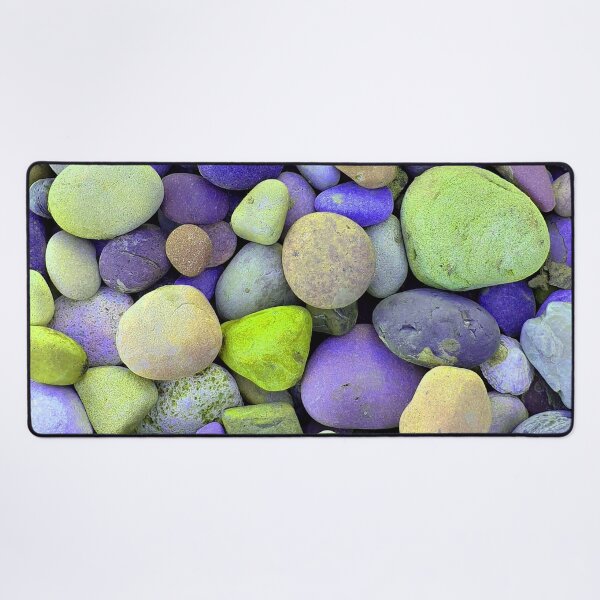 Item preview, Green And Purple Space Pebbles, Digitally Altered Photograph Of Pebbles designed and sold by TrulyEpoque.