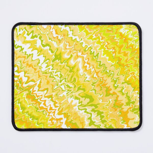 Item preview, Modern Liquid Swirl Abstract Pattern Vibrant Neon Yellow, Yellow Tones Multicolor Design designed and sold by theprintedclub.