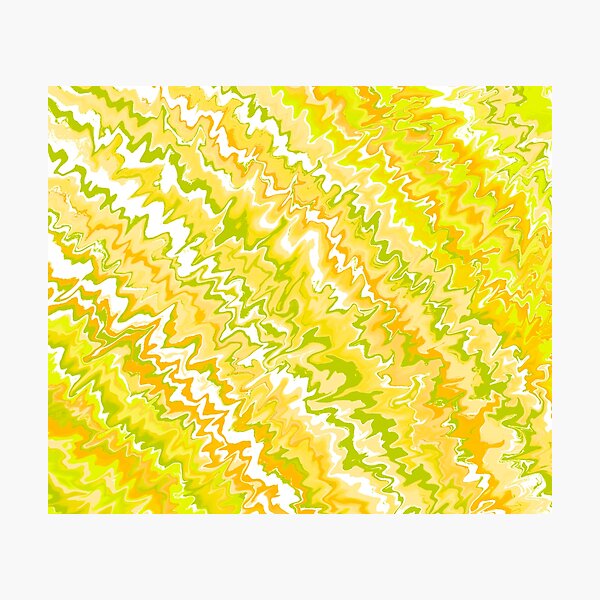 Item preview, Modern Liquid Swirl Abstract Pattern Vibrant Neon Yellow, Yellow Tones Multicolor Design designed and sold by theprintedclub.