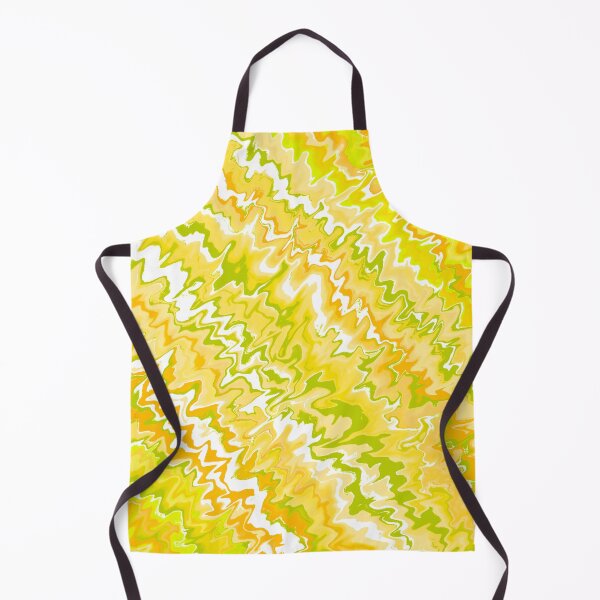 Item preview, Modern Liquid Swirl Abstract Pattern Vibrant Neon Yellow, Yellow Tones Multicolor Design designed and sold by theprintedclub.