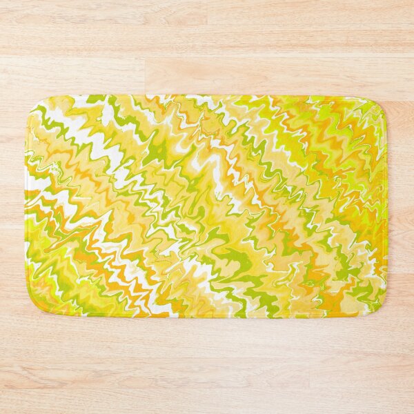 Item preview, Modern Liquid Swirl Abstract Pattern Vibrant Neon Yellow, Yellow Tones Multicolor Design designed and sold by theprintedclub.