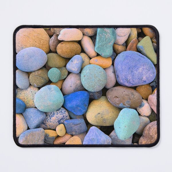 Item preview, Orange And Blue Space Pebbles, Digitally Altered Photograph Of Pebbles designed and sold by TrulyEpoque.