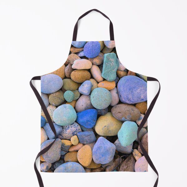 Item preview, Orange And Blue Space Pebbles, Digitally Altered Photograph Of Pebbles designed and sold by TrulyEpoque.