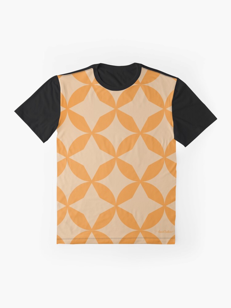 Imagen 4 de 5, Camiseta gráfica con la obra Geometric naranja, diseñada y vendida por AnaidZahori.