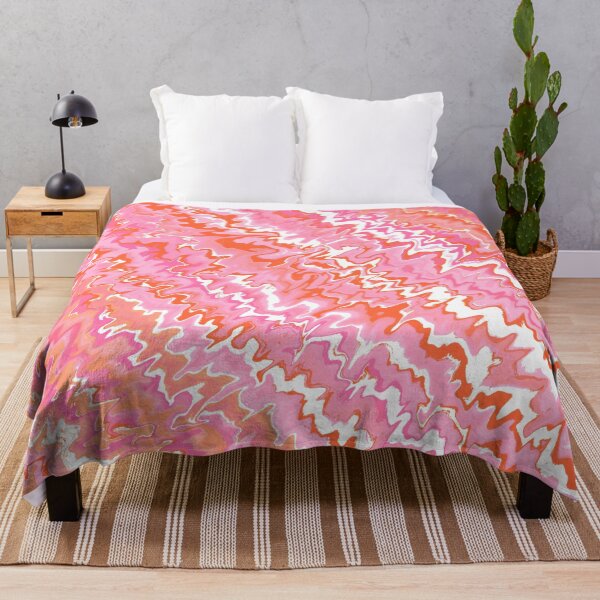 Item preview, Modern Liquid Swirl Abstract Pattern Vibrant Pastel Orange and Pink, Pink Tones and Orange Tones Multicolor Design designed and sold by theprintedclub.