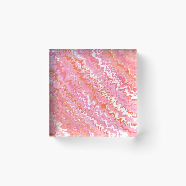Item preview, Modern Liquid Swirl Abstract Pattern Vibrant Pastel Orange and Pink, Pink Tones and Orange Tones Multicolor Design designed and sold by theprintedclub.