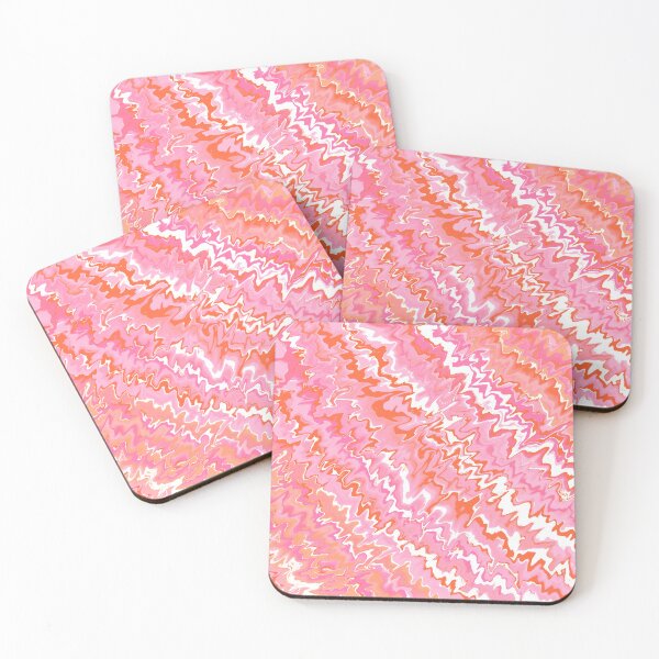 Item preview, Modern Liquid Swirl Abstract Pattern Vibrant Pastel Orange and Pink, Pink Tones and Orange Tones Multicolor Design designed and sold by theprintedclub.