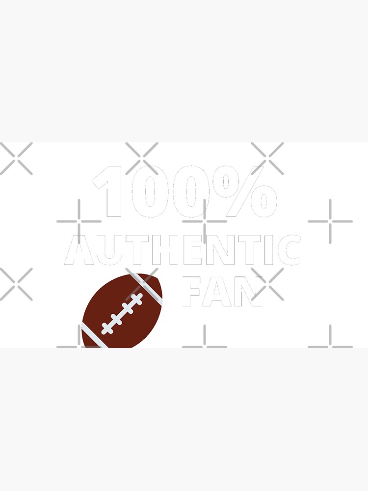 Short Sports Saying 100% Authentic Football Fan Throw Blanket for Sale by  Cultradesign