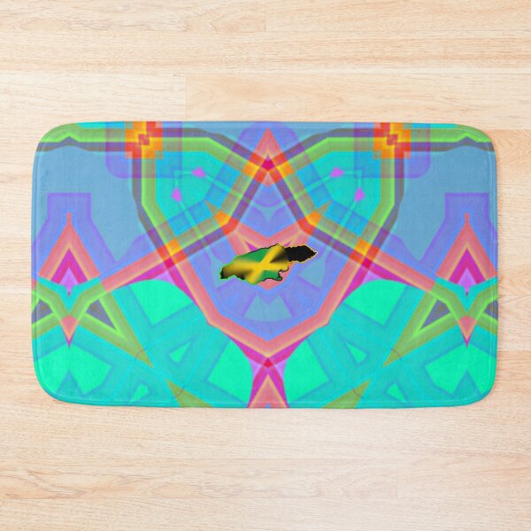 Item preview, UNFORGETTABLE WEST INDIES CHRISTMAS SOUVENIRS - UNIQUE ABSTRACT CARIBBEAN GEOMETRIC PATTERN - GREATJAMAICAN VIBES FLAG INSPIRATION designed and sold by Ralek.