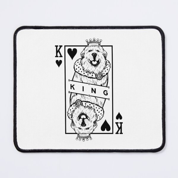 Item preview, Great Pyrenees King Of Hearts Funny Dog Lover Card Pop Art designed and sold by GrandeDuc.