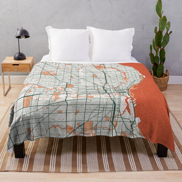 Item preview, Milwaukee City Map of Wisconsin, USA - Bohemian designed and sold by deMAP.
