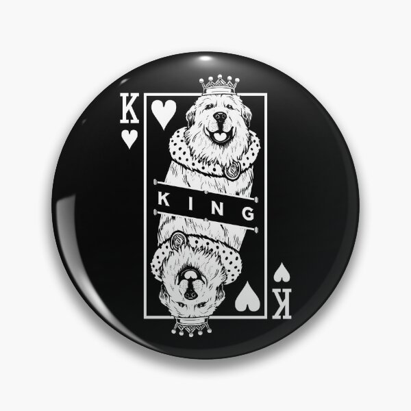 Item preview, Great Pyrenees King Of Hearts Funny Dog Lover Card Pop Art designed and sold by GrandeDuc.