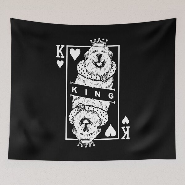 Item preview, Great Pyrenees King Of Hearts Funny Dog Lover Card Pop Art designed and sold by GrandeDuc.