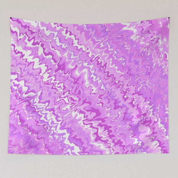 Item preview, Modern Liquid Swirl Abstract Pattern Vibrant Neon Purple, Lilac, Pastel Tones Multicolor Design designed and sold by theprintedclub.