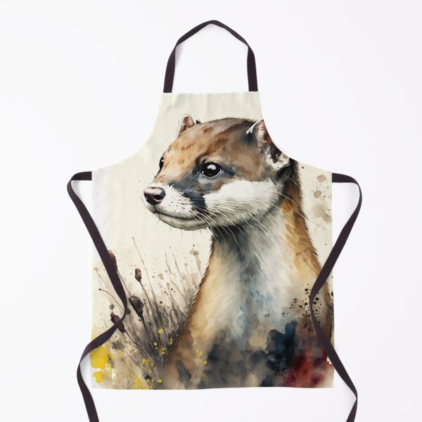 Item preview, Watercolour Stoat designed and sold by NattyCorvus.