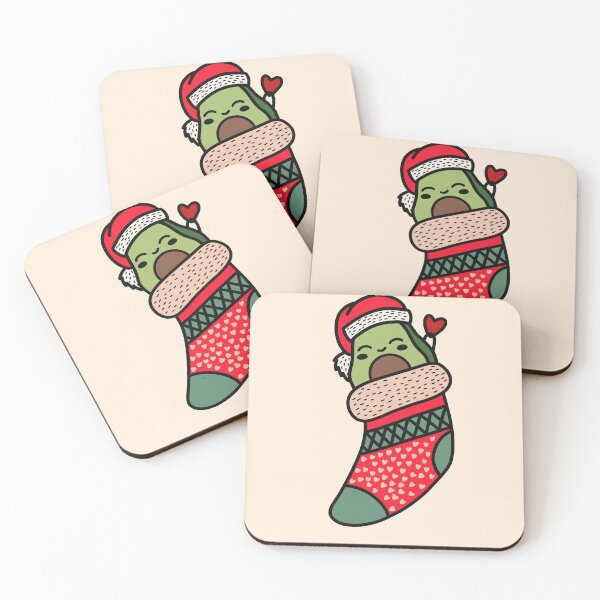 Item preview, Cute Kawaii Avocado In Christmas Sock Xmas Pajama designed and sold by JokeGysen.