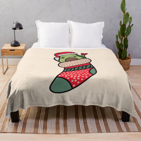 Item preview, Cute Kawaii Avocado In Christmas Sock Xmas Pajama designed and sold by JokeGysen.