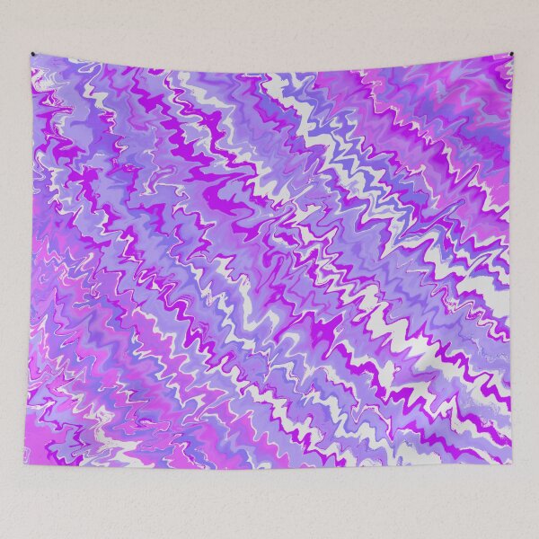 Item preview, Modern Liquid Swirl Abstract Pattern Vibrant Neon Purple, Purple Tones Multicolor Design designed and sold by theprintedclub.