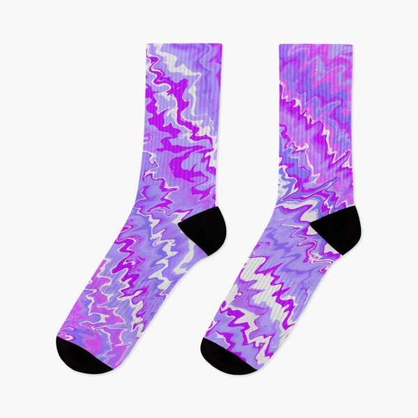 Item preview, Modern Liquid Swirl Abstract Pattern Vibrant Neon Purple, Purple Tones Multicolor Design designed and sold by theprintedclub.