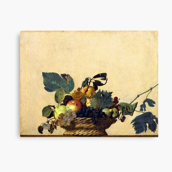 Item preview, High Resolution Caravaggio Basket Of Fruit 1599 designed and sold by high-res-art.