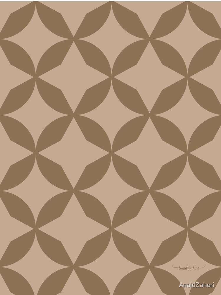 Imagen 5 de 5, Camiseta gráfica con la obra Geometric marrón, diseñada y vendida por AnaidZahori.