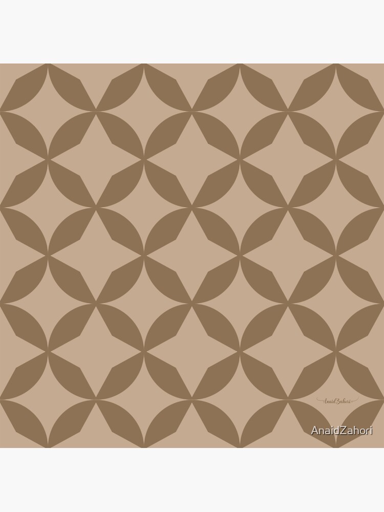 Imagen 3 de 3, Pegatina con la obra Geometric marrón, diseñada y vendida por AnaidZahori.