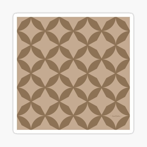 Vista previa del artículo con la obra «Geometric marrón», diseñado y vendido por AnaidZahori.