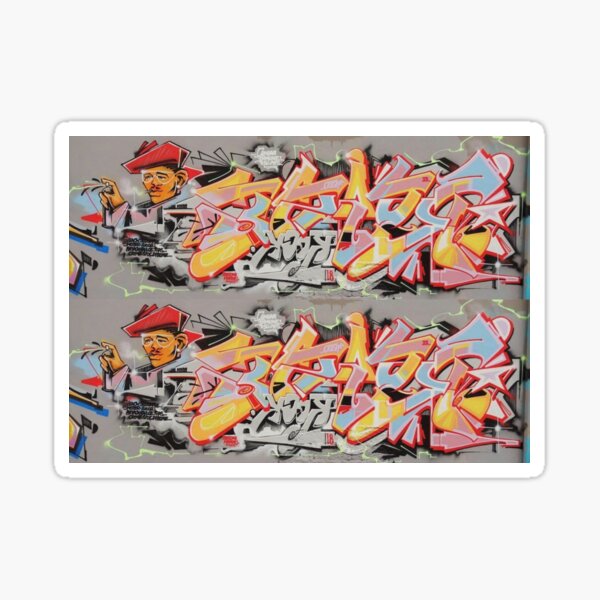 Graffiti Mural Art And Street Art Mural Art Sticker For Sale By Streetgraffiti Redbubble 5480