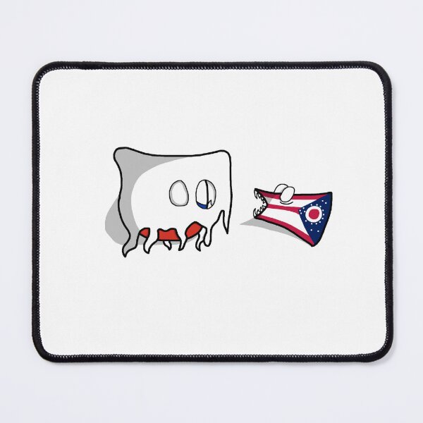 Item preview, Countryball meme Ohio state is scared by Russia ghost - USA country usball countryballs Halloween designed and sold by PrzemekWoj.