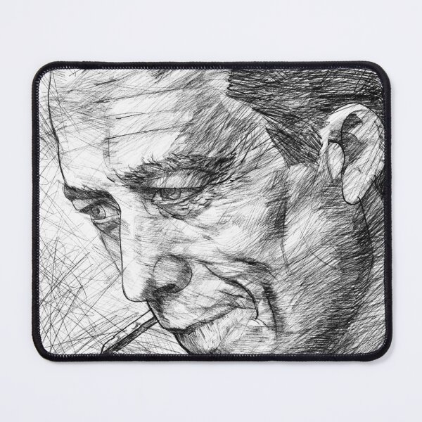 Item preview, ALBERT CAMUS black and white pencil portrait .1 designed and sold by lautir.