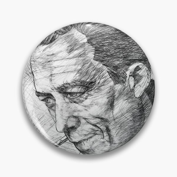 Item preview, ALBERT CAMUS black and white pencil portrait .1 designed and sold by lautir.