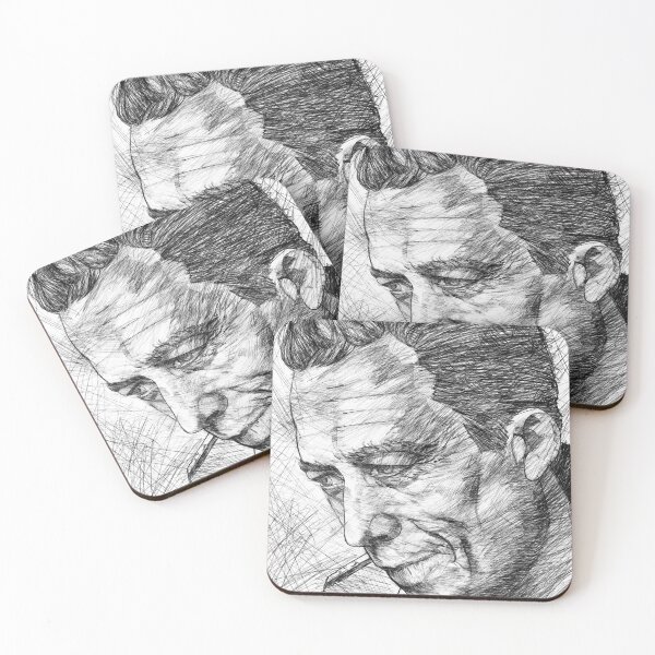 Item preview, ALBERT CAMUS black and white pencil portrait .1 designed and sold by lautir.
