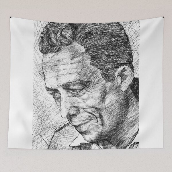 Item preview, ALBERT CAMUS black and white pencil portrait .1 designed and sold by lautir.