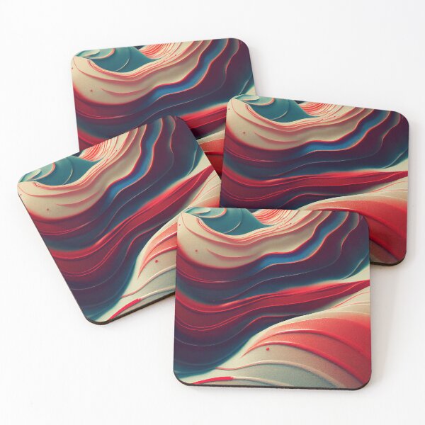 Item preview, Varicolored dunes wavy pattern designed and sold by AppleElf.